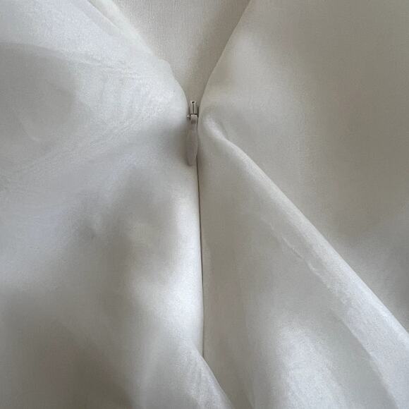 C. Manolo Women Size Small MINI Dress Tunic Wedding Bachelorette Romantic - Picture 8 of 10